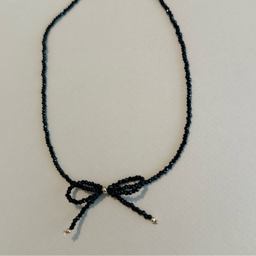 Boho bow necklace N1052 - Picture 3 of 4